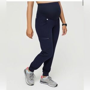 FIGS Navy Zamora Maternity - Jogger Scrub Pants SIZE M